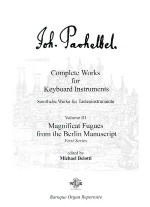Complete Works for Keyboard Instruments, Vol. III - Johann Pachelbel