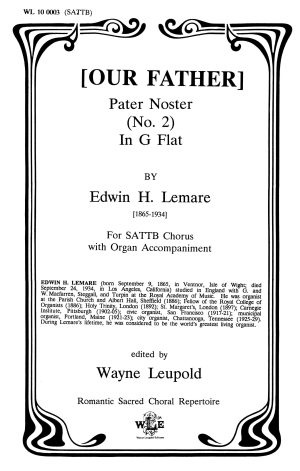 [Our Father] (SATB) – Edwin H. Lemare-5386