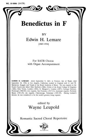 Benedictus in F (SATB) – Edwin H. Lemare-5396