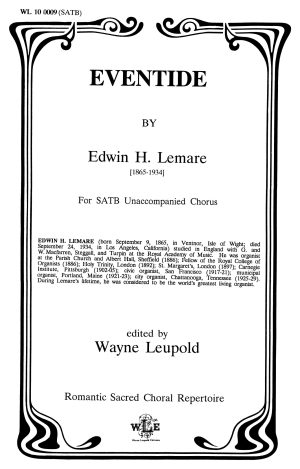 Eventide (SATB of SAATTBB) – Edwin H. Lemare-5403