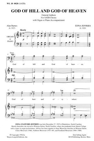 God of Hill and God of Heaven (SATB) – Edna Jeffries-5433