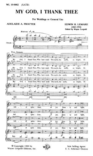 My God, I Thank Thee (SATB) – Edwin H. Lemare-5382