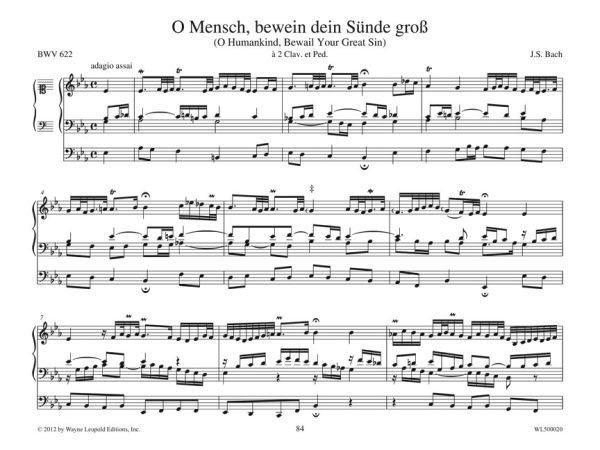 Volume 1A, Series I, Complete Organ Works, Pedagogical Works: Eight Short Preludes and Fugues, Pedal Exercitium, Orgel-Büchlein – Standard Urtext – Johann Sebastian Bach - The Leupold Foundation