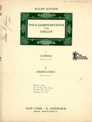 Kinder, Ralph – Meditation