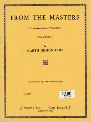Edmundson, Garth – From The Masters for Organ