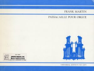 Martin, Frank – Passacaille pour Orgue