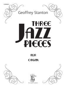 Stanton, Geoffrey - Three Jazz Pieces