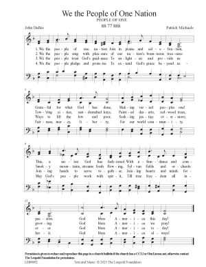 We the People of One Nation